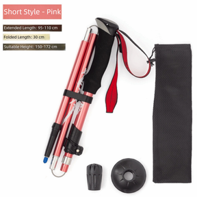 DION1UE Bastões De Trekking Ao Ar Livre , Travas Rápidas Ajustáveis De 3 Seções , Bengalas Dobráveis