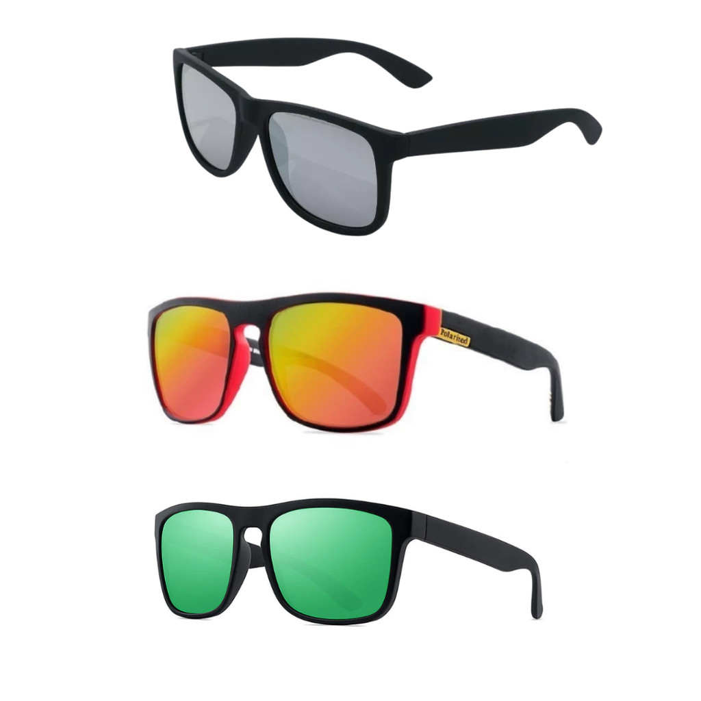 KIT 3 Óculos de sol Quikisver moda verão com proteção uv400