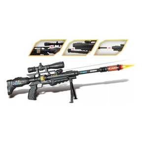 Rifle De Precisão Sniper De Brinquedo Arma Mira A Lazer Nerf
