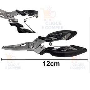 Kit Alicate De Pesca Cordão de Segurança Tesoura Multifuncional Pegador de Peixe Ferramentas