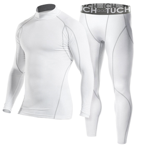 Conjunto de roupa interior térmica masculina outono inverno esportes estiramento algodão térmico à prova de frio roupas