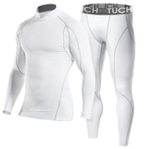 Conjunto de roupa interior térmica masculina outono inverno esportes estiramento algodão térmico à prova de frio roupas