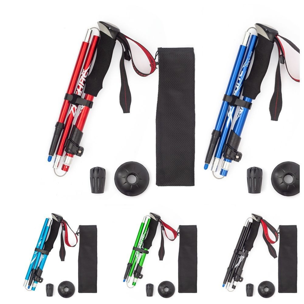 DION1UE Bastões De Trekking Ao Ar Livre , Travas Rápidas Ajustáveis De 3 Seções , Bengalas Dobráveis