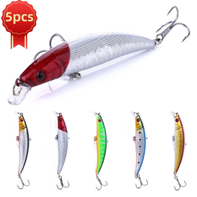 Kit 5/10 Iscas Artificiais Importadas 1/2 Meia Água de 9 cms e 8,5 gramas Pesca Tucunaré Traíra Dourado Robalo Black Bas