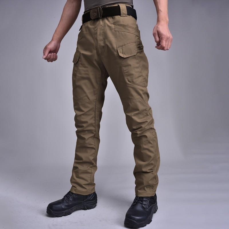 Calças Táticas de Camuflagem S-6XL para Trabalho ao Ar Livre, Impermeáveis e Respiráveis, Múltiplos Bolsos, Soltas e Dur