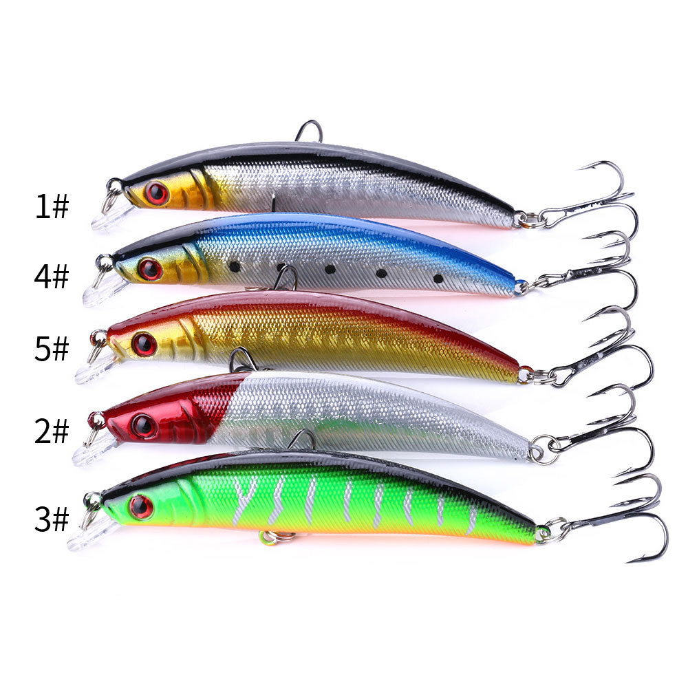 Kit 5/10 Iscas Artificiais Importadas 1/2 Meia Água de 9 cms e 8,5 gramas Pesca Tucunaré Traíra Dourado Robalo Black Bas