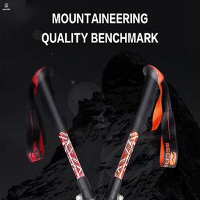 Bastões De Trekking Dobráveis Para Caminhadas , Leves , Ajustáveis , Duráveis , Uso Em E Escalada