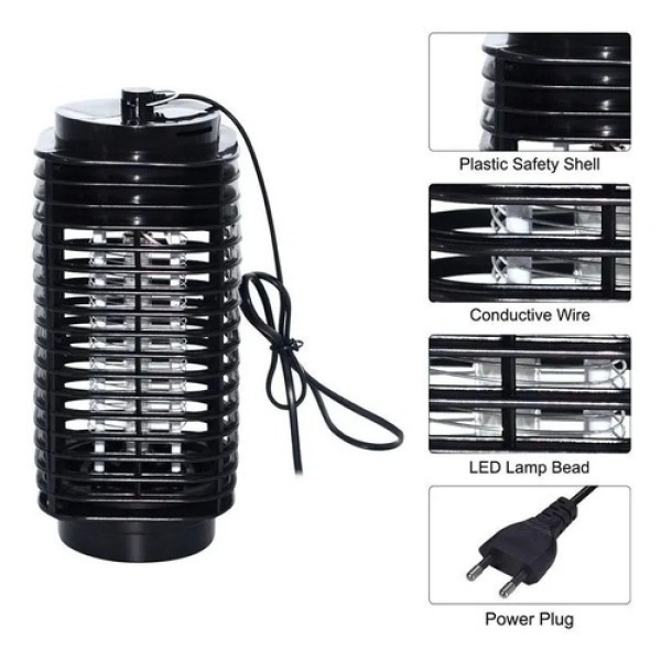 Luz LED Abajur Mata Insetos Bivolt - Armadilha Elétrica Segura e Ecológica para seu Ambiente