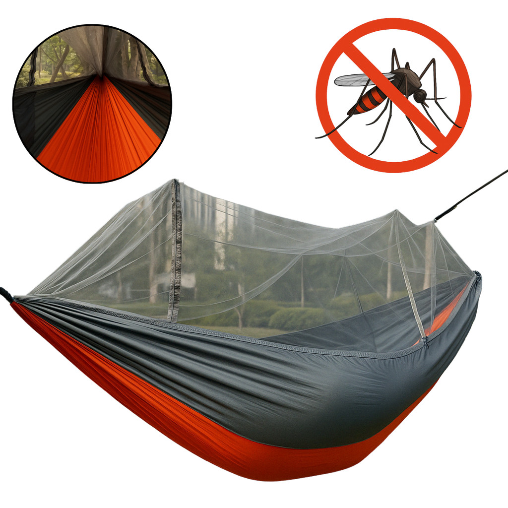 Rede Com Tela Mosquiteiro Cor: Laranja Snel Camping