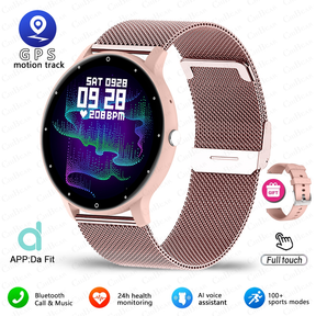 Smartwatch 1.28 Polegada Tela De Toque Completa Modo Esportivo Freqüência Cardíaca Movimento Pista Relógio Android IOS E