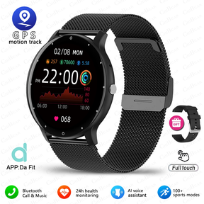 Smartwatch 1.28 Polegada Tela De Toque Completa Modo Esportivo Freqüência Cardíaca Movimento Pista Relógio Android IOS E